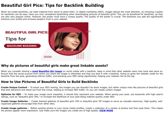 beautiful-girl-pics-tips-for-backlink-building screenshot