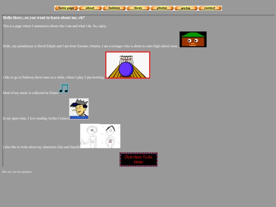 aboutme screenshot