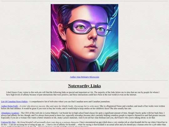 links screenshot