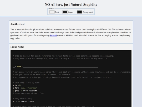 Linux-notes screenshot