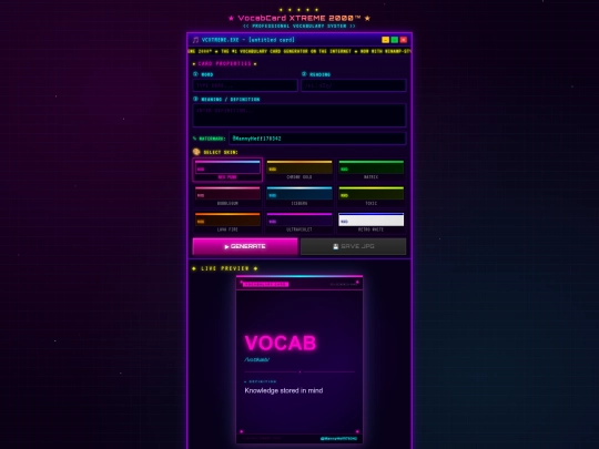 kotoba-gen screenshot