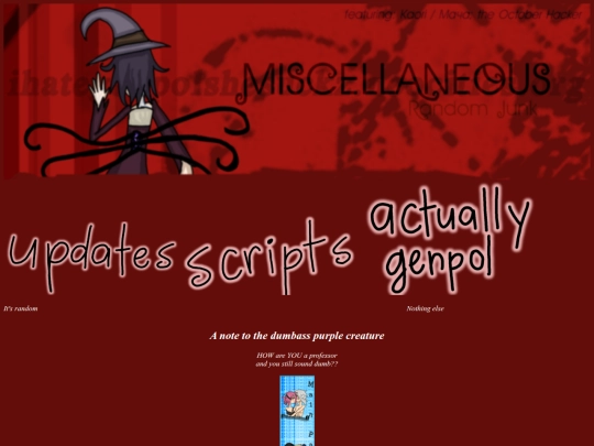 miscellaneous screenshot