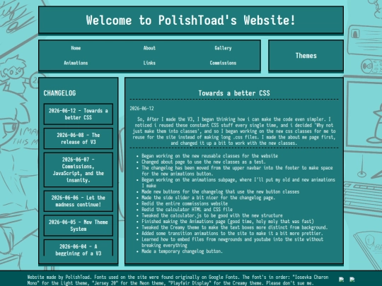 pages/changelog screenshot