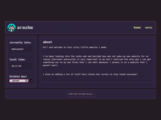 pages/about screenshot