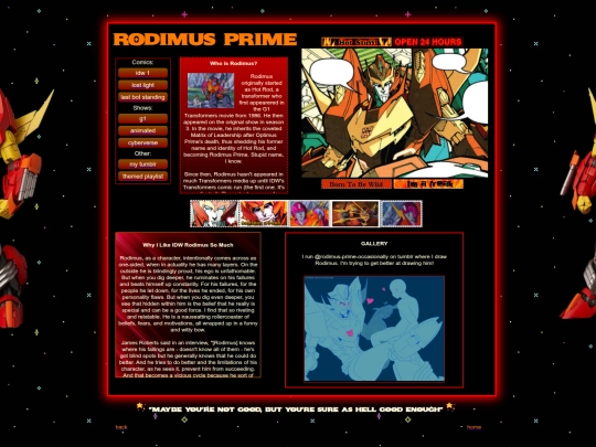 rodimus_shrine screenshot