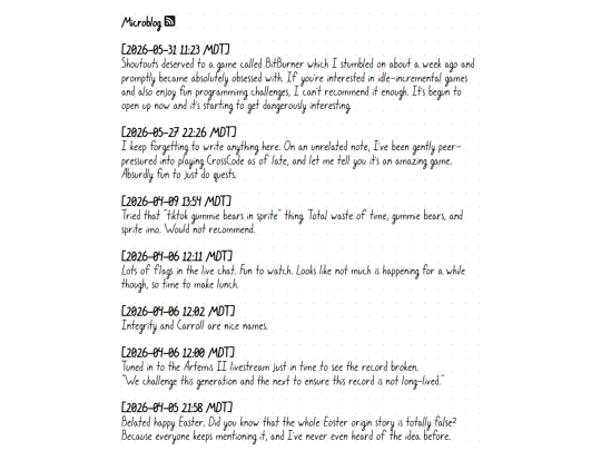 microblog screenshot
