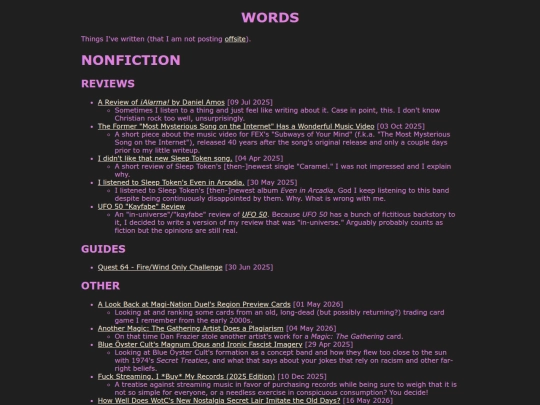 words screenshot