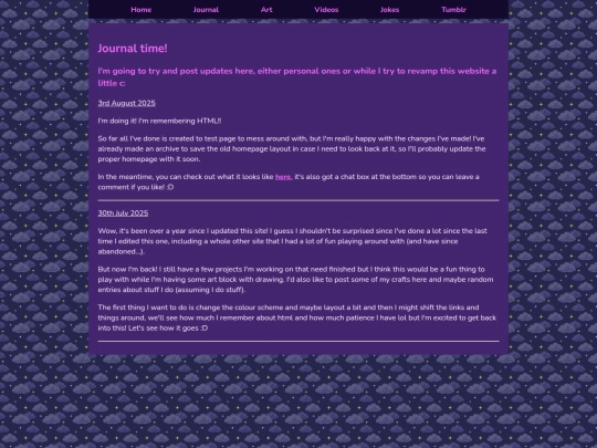 Journal screenshot