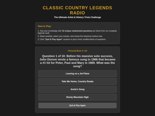 trivia screenshot