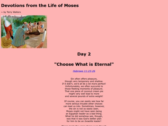 Moses Devotions/day2 screenshot