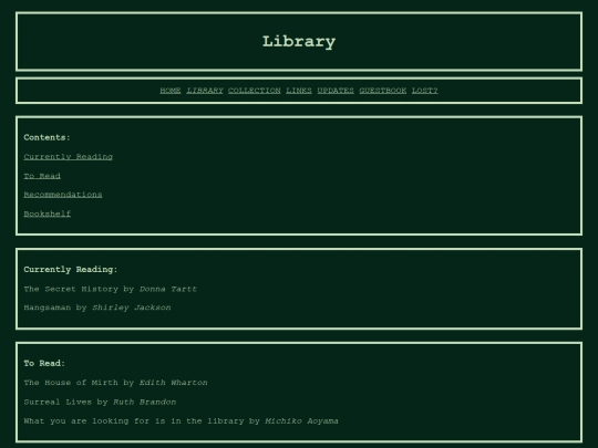 library screenshot