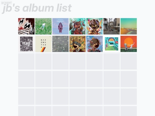 albumlist screenshot