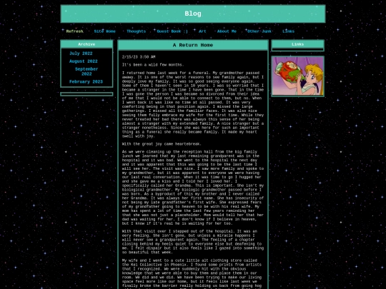 blog screenshot