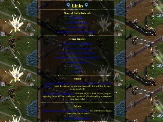 links screenshot