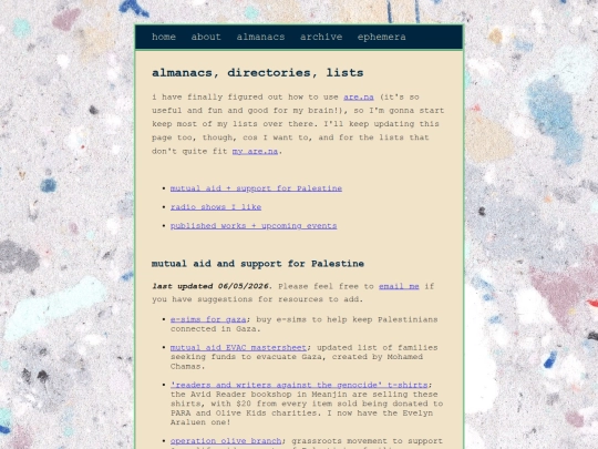 almanacs screenshot