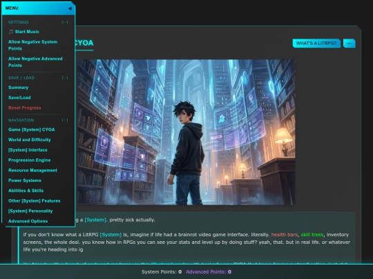 system/cyoa screenshot