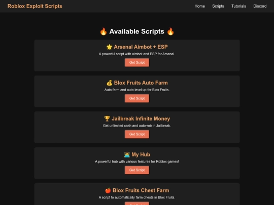 scripts screenshot