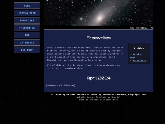 Freewrites screenshot