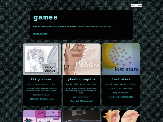 games screenshot