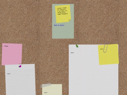 diary/concerts screenshot