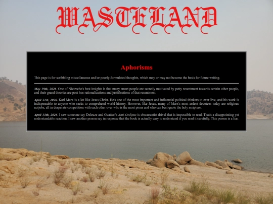 aphorisms screenshot