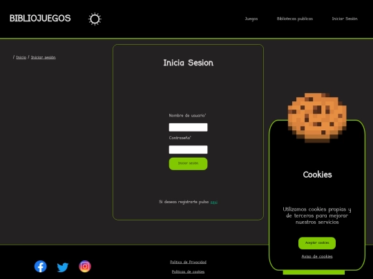 login screenshot