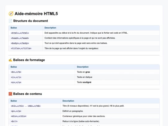 Mon site web/html screenshot