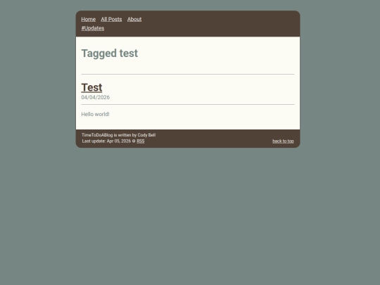 tags/test screenshot