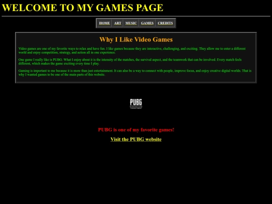 games screenshot