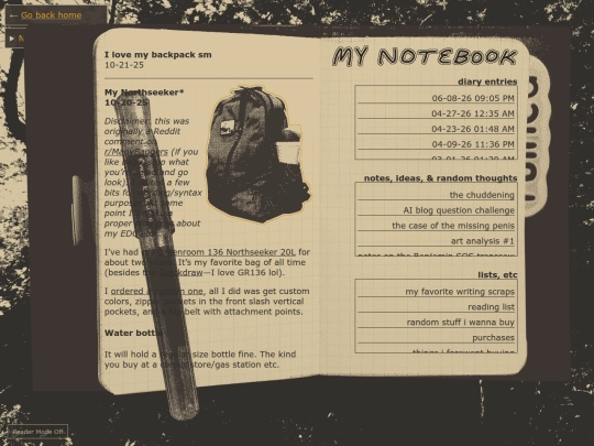 notebook/notes/backpackluv screenshot