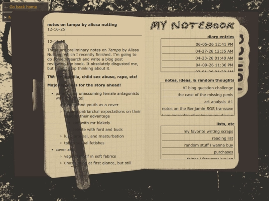 notebook/notes/notes-on-tampa screenshot