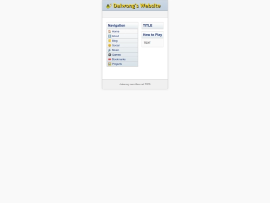 games/blanktemplate screenshot