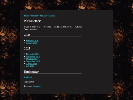 newsletter screenshot