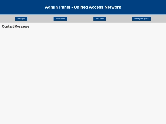 admin screenshot
