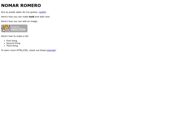 Aca mis proyectos/NOMARSPAGE screenshot