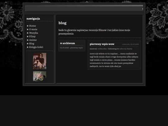 blog screenshot