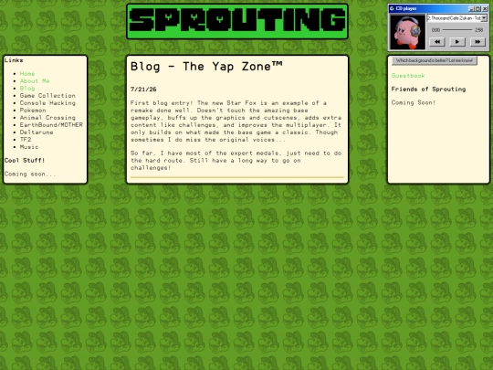 blog screenshot