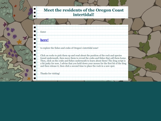 intertidalfishesproject/landingpage screenshot