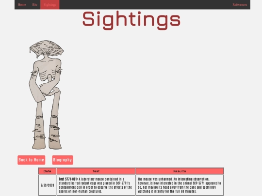 sightings screenshot