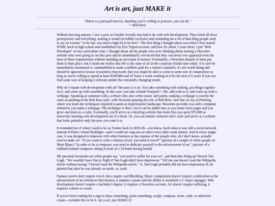 artsnobmoment screenshot