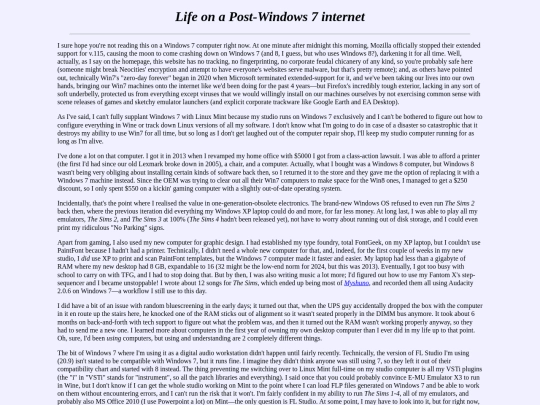postwin7 screenshot