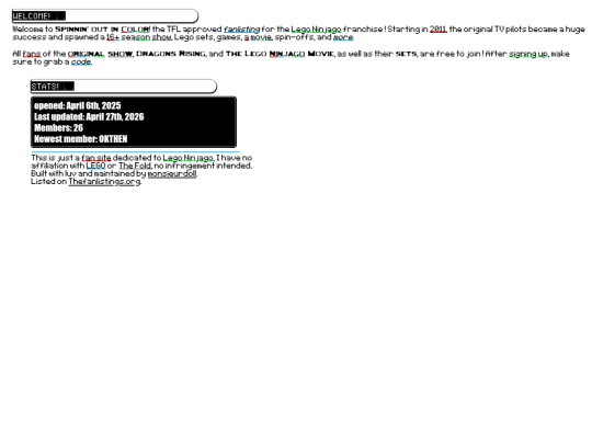 ninjagofanlisting screenshot