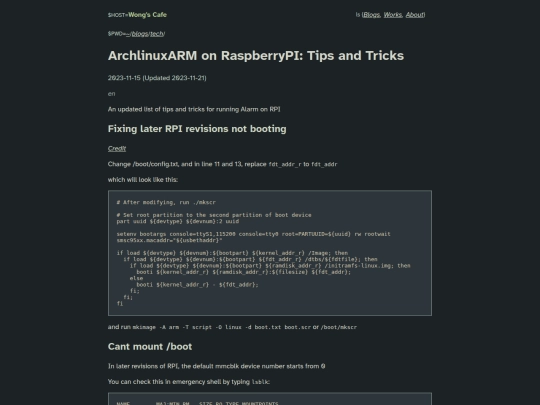blog/tech/archlinuxarm-on-raspberrypi-notes screenshot