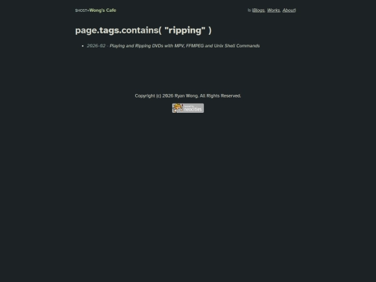 tags/ripping screenshot