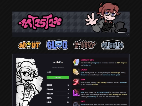 pages/about screenshot