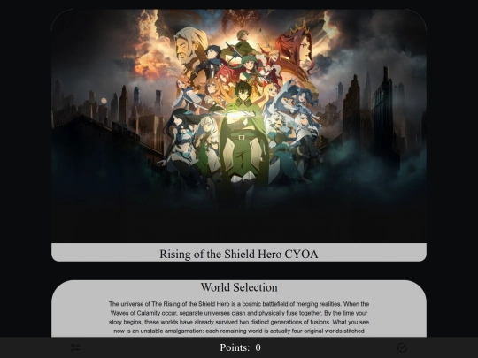 Rising_of_the_Shield_Hero_CYOA screenshot