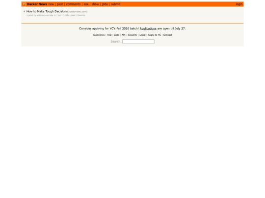 hackernews screenshot