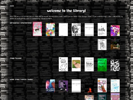 library screenshot
