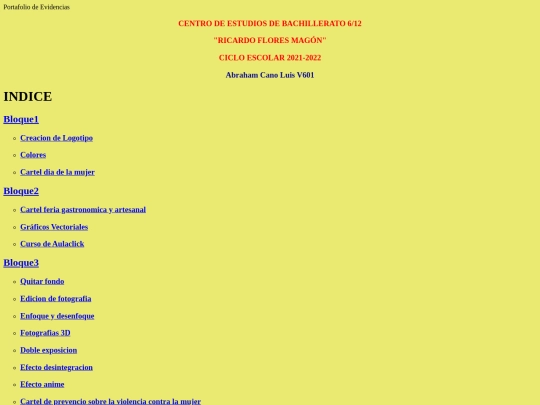 index screenshot