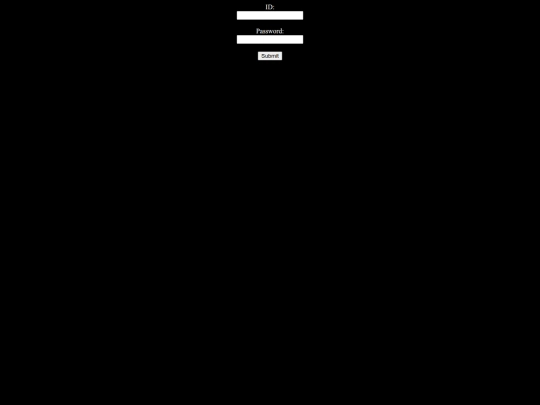 login screenshot